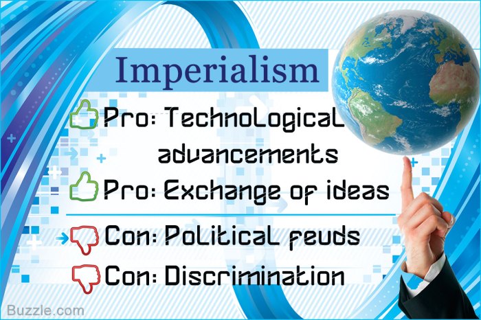 Pros and cons for imperialism