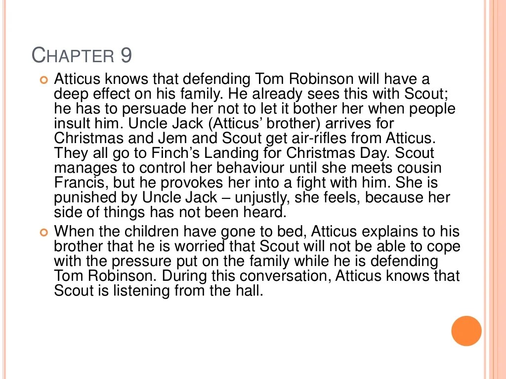 To kill a mockingbird summary chapter 20