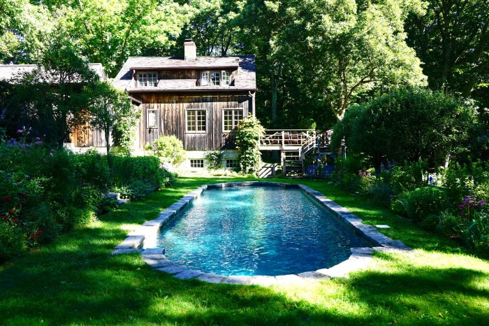 A rectangular swimming pool has a length