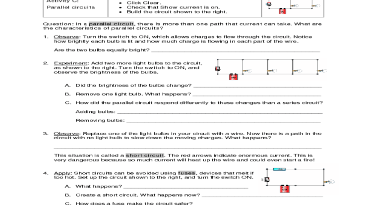 Circuits gizmo answer key pdf